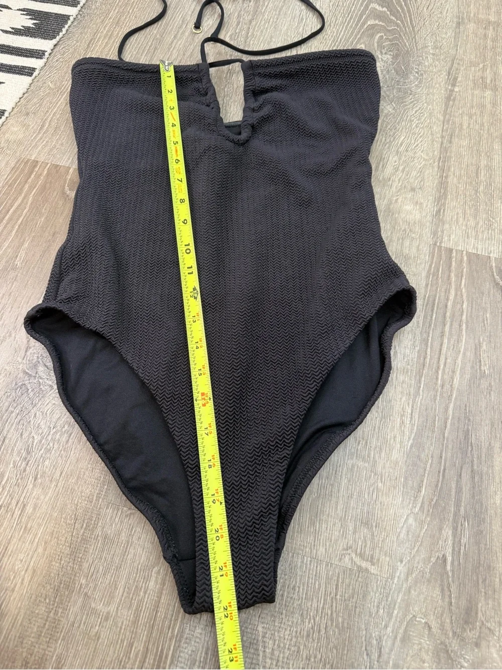 SEAFOLLY Womens Sea Dive Halter Bandeau One Piece Swimsuit US 8 Black